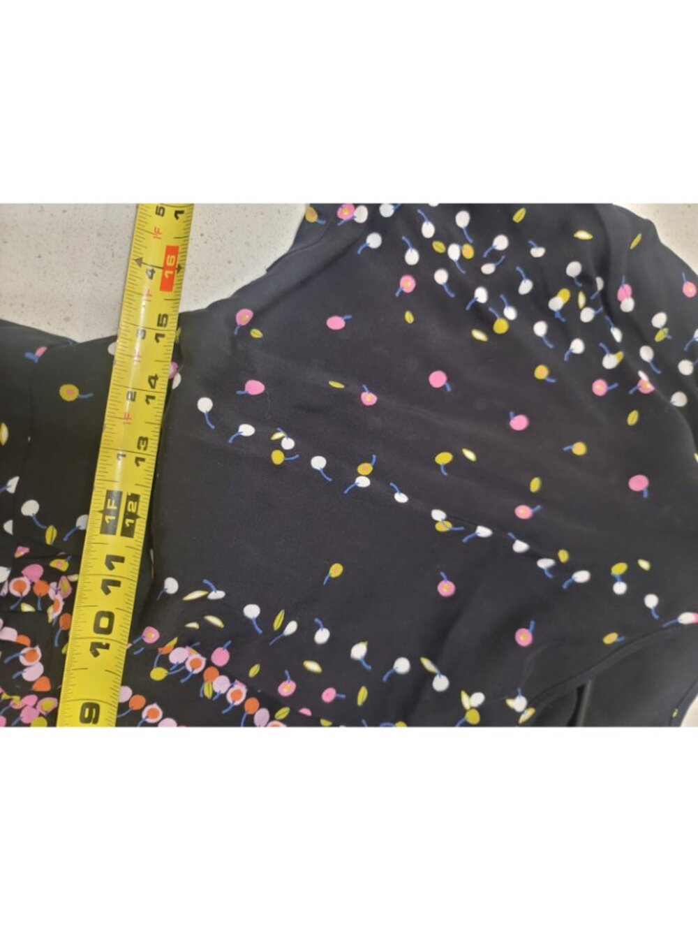 FREE PEOPLE Black Printed Long Sleeve Coryn Mini Dress Sz 12 New NWT - Picture 10 of 10